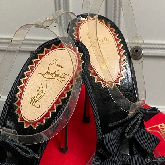 20th Anniversary Christian Louboutin Bow Bow 100mm PVC 40EU - Picture 4 of 12